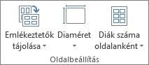 Oldalbeállítás csoport