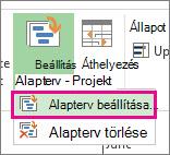 Alapterv beállítása a projekthez