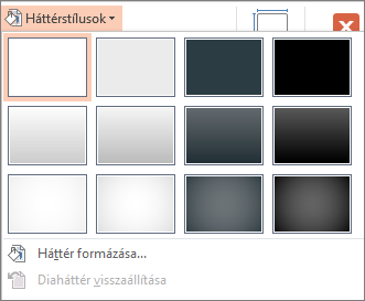 A PowerPoint háttérstílusai