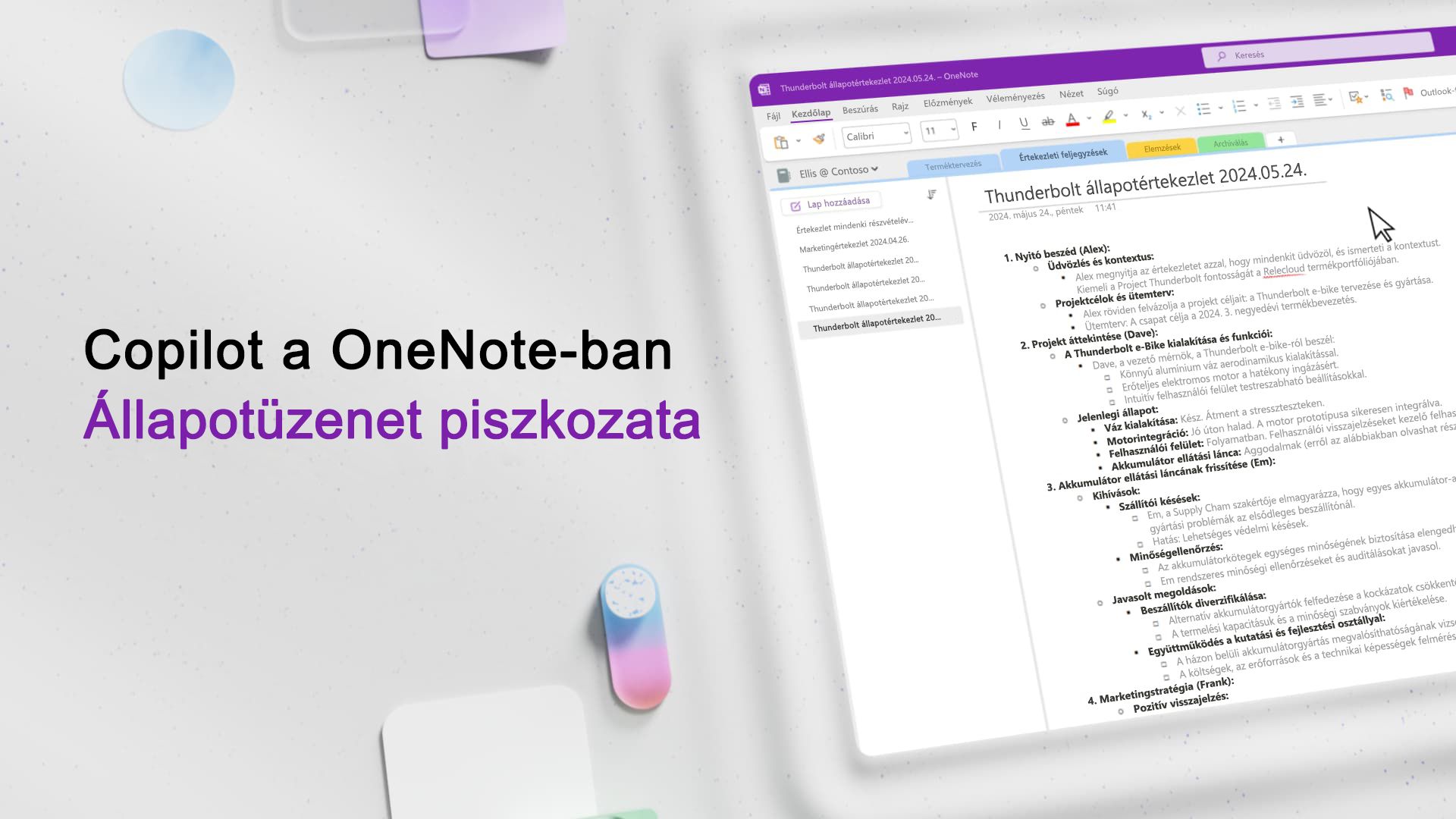 Videó: Piszkozat és e-mail a Copilottal a OneNote-ban