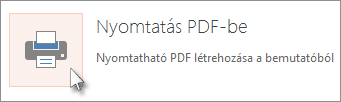 Diák nyomtatása PDF-ként