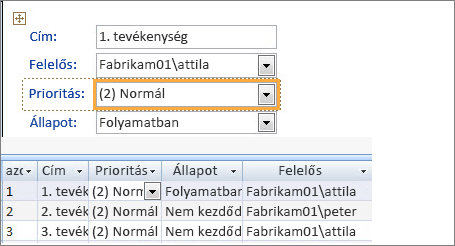 Nézet létrehozása a Microsoft Access programmal