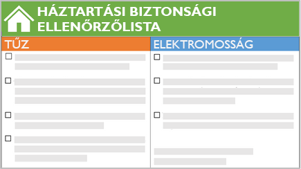 Kép egy biztonsági ellenőrzőlistáról