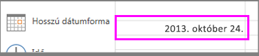 Hosszú dátumforma