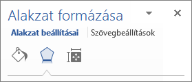 Effektusok lap az Alakzat formázása ablaktáblában