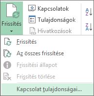 Kapcsolat tulajdonságai