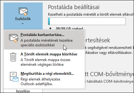 Postaláda karbantartása