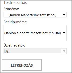 Az Office.com-ról származó képeslapsablonok beállításai