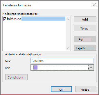Számos conditoinal formázási szabályt definiálhat.