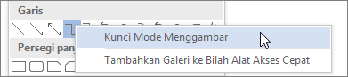 Memilih Mode Gambar Kunci