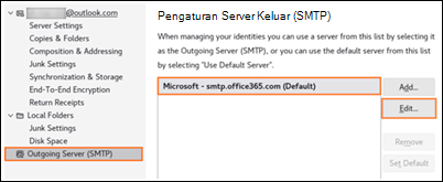 Auth modern di Outlook Mozilla langkah 2 C