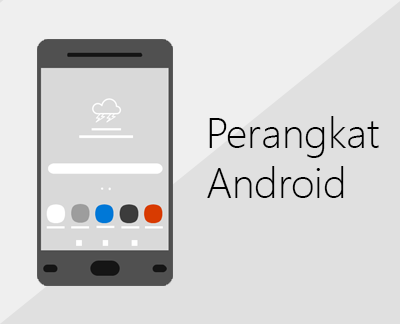 Klik untuk menyiapkan Office dan email di perangkat Android