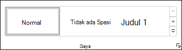 Memilih gaya di Word