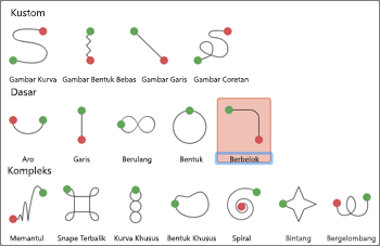 Menerapkan animasi jalur pada tab Animasi