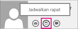 Tombol menjadwalkan rapat di Outlook Web App