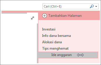 Buat halaman menjadi subhalaman atau promosikan subhalaman menjadi halaman.