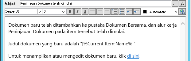 Menyisipkan Hyperlink untuk Item Saat Ini 3