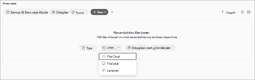 Membuat pivot baru di Office.com