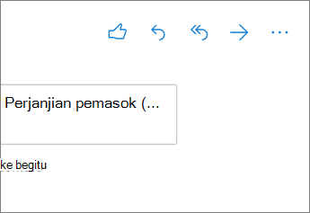 Opsi balas dalam Outlook di web