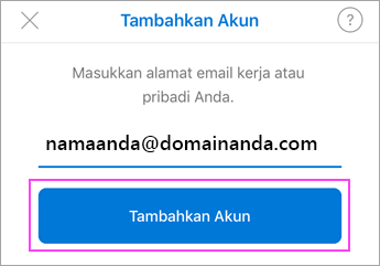 Masukkan alamat email Anda