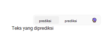 Prediksi teks di Outlook diaktifkan di Windows 11.