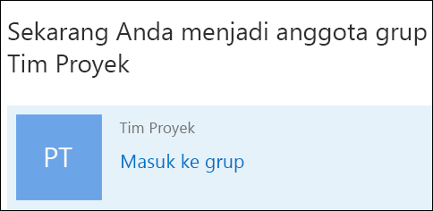 Bergabung dalam grup di Outlook