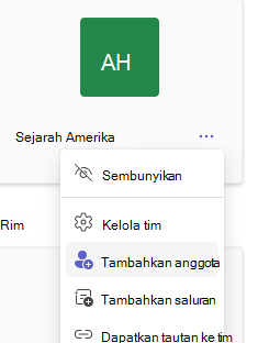 tambahkan anggota