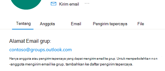 Tambahkan pengirim tepercaya ke Grup Outlook.com.