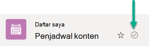 Simbol ini menunjukkan daftar sedang disinkronkan antara penyimpanan awan dan perangkat Windows.