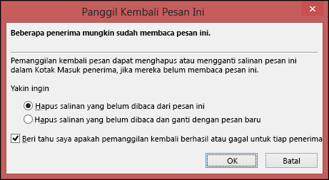 Panggil kembali kotak pesan ini