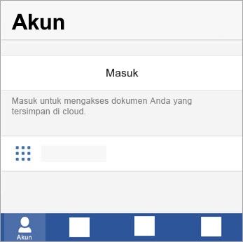 Masuk dengan Akun Microsoft Anda atau akun Office 365 kantor atau sekolah.