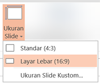 Ukuran slide