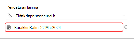 Perpanjang tanggal kedaluwarsa rekaman balai kota.