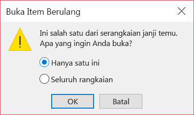 Anda dapat membuka satu item dalam rangkaian atau seluruh rangkaian.