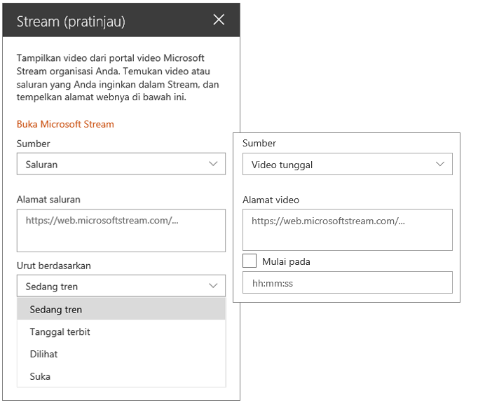 Kotak alat video Microsoft Stream