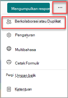 Berkolaborasi untuk duplikat