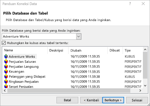 Layar Panduan Koneksi Data 2