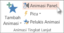 Menampilkan Panel Animasi