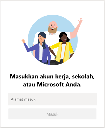 Masuk ke Microsoft Teams