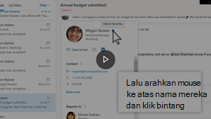 Gambar mini menambahkan video kontak