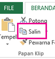 Perintah Salin dalam grup Clipboard