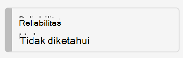 screetshot memperlihatkan indikator ketika Newsguard tidak tersedia dan domain tidak memberi tahu kami cukup untuk menilai situs. membaca Keandalan Tidak Diketahui.