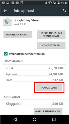 Tombol hapus data