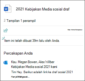 Percakapan kartu file