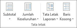 Grup Tata Letak pada pita