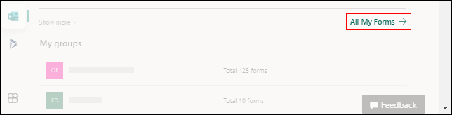 Menautkan ke Semua Formulir Saya untuk Microsoft Forms di Office.com