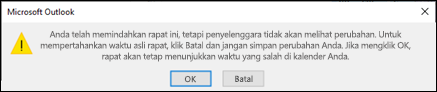 Anda tidak bisa mengubah rapat tempat Anda diundang.