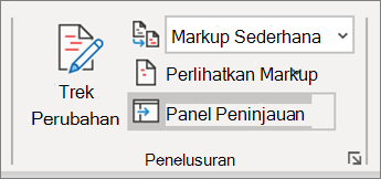 Melacak perubahan di Word