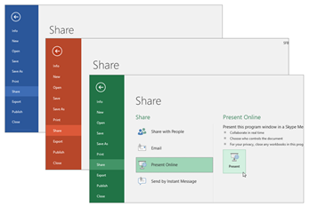 Berkolaborasi dengan aplikasi Office 365 lainnya