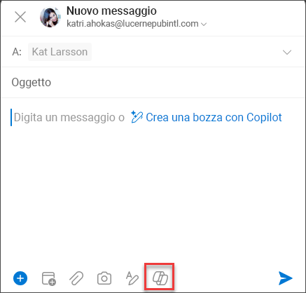 Casella di composizione del messaggio in iOS e Android